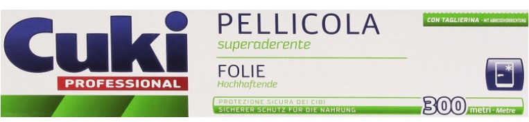 Cuki Pellicola Superaderente - 300 Metri - Con Taglierina Scorrevole - 1  Confezione